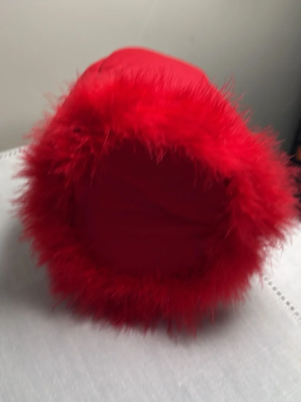 Red Monster Plush Treat Bag for Kids